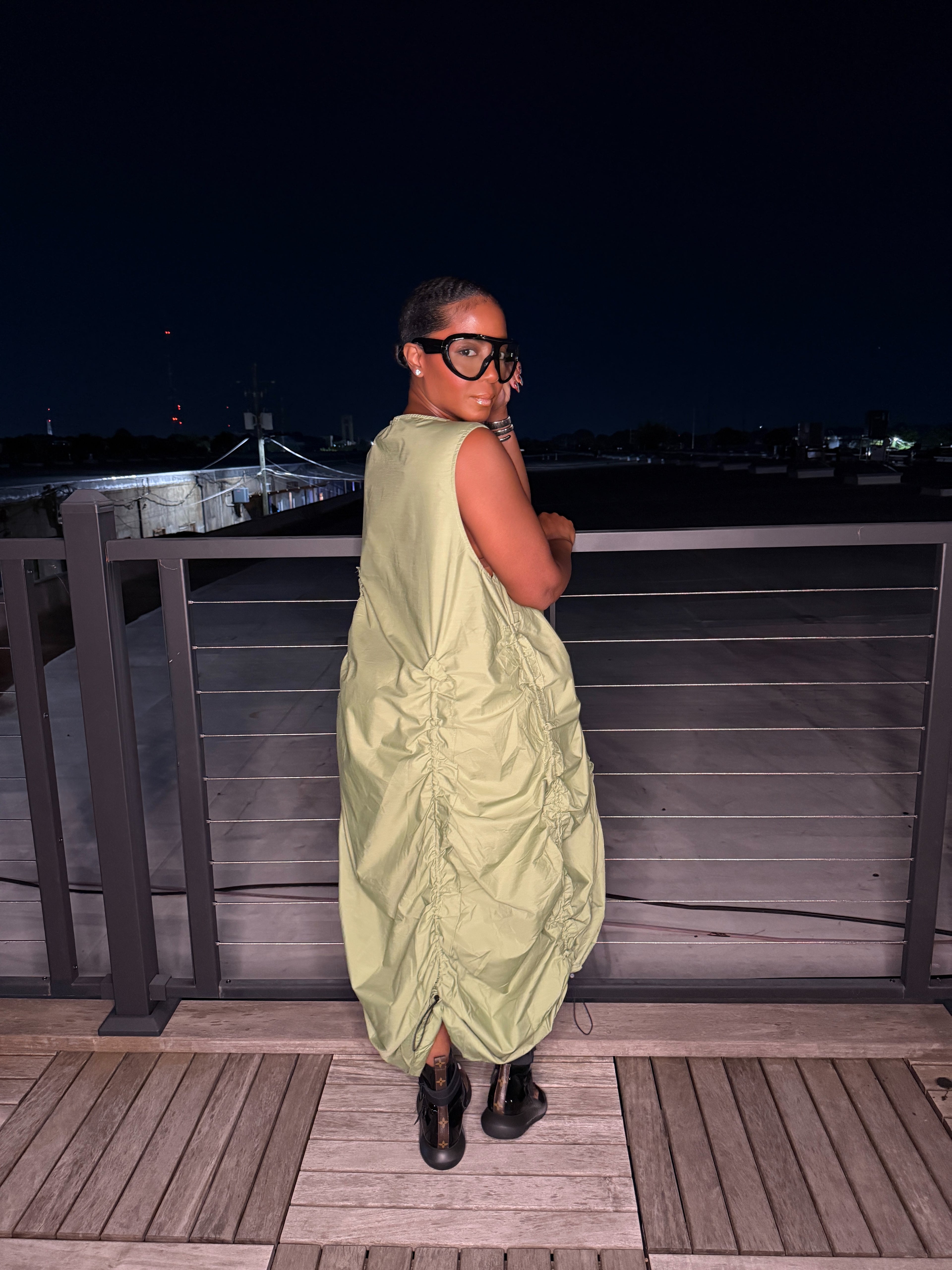 The Sage Siren Ruched Dress 6/20