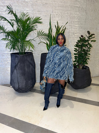 Distressed Denim Shirt - The Vault by Sacha