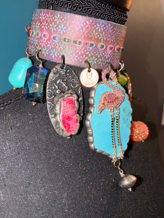 Flamingo Paradise Handmade Choker