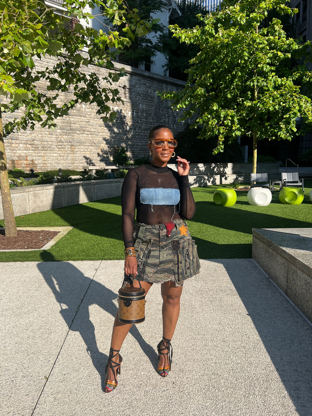 ✂️🪡Custom Camo Cargo Skirt - The Vault by Sacha