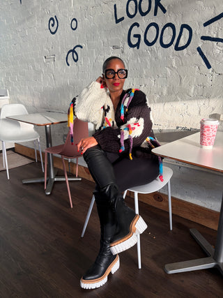 🖼️Art House Thick Knit Cardigan