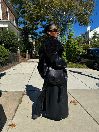 The One Shearling Fur Bomber Jacket - The Vault by Sacha