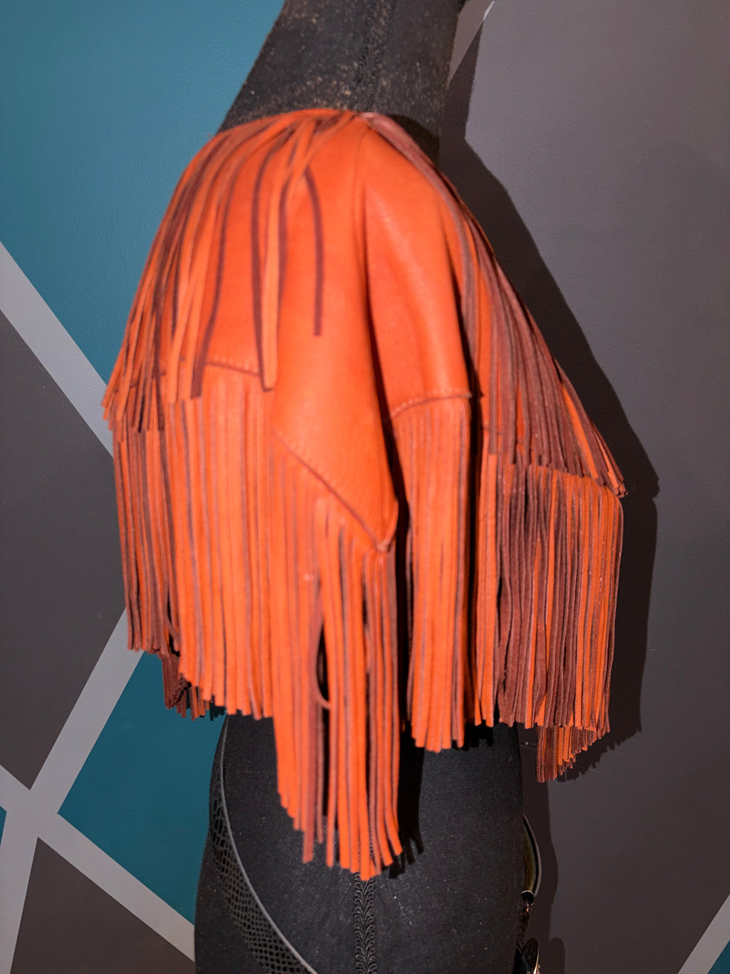 Leather Fringe cape - The Vault by Sacha