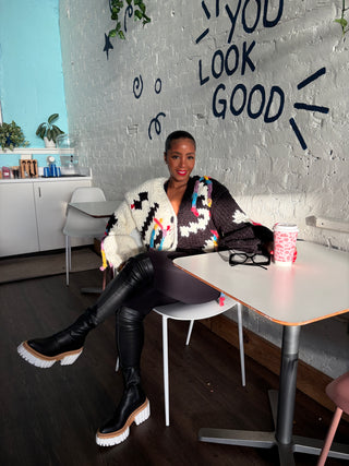 🖼️Art House Thick Knit Cardigan