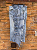 Custom Reworked Denim Skirt 38inch waist
