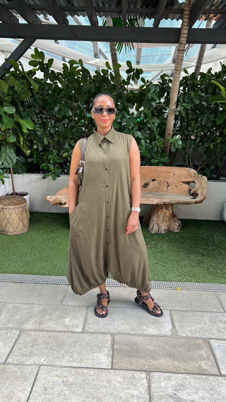 Green Machine Jumpsuit (One Size) - The Vault by Sacha