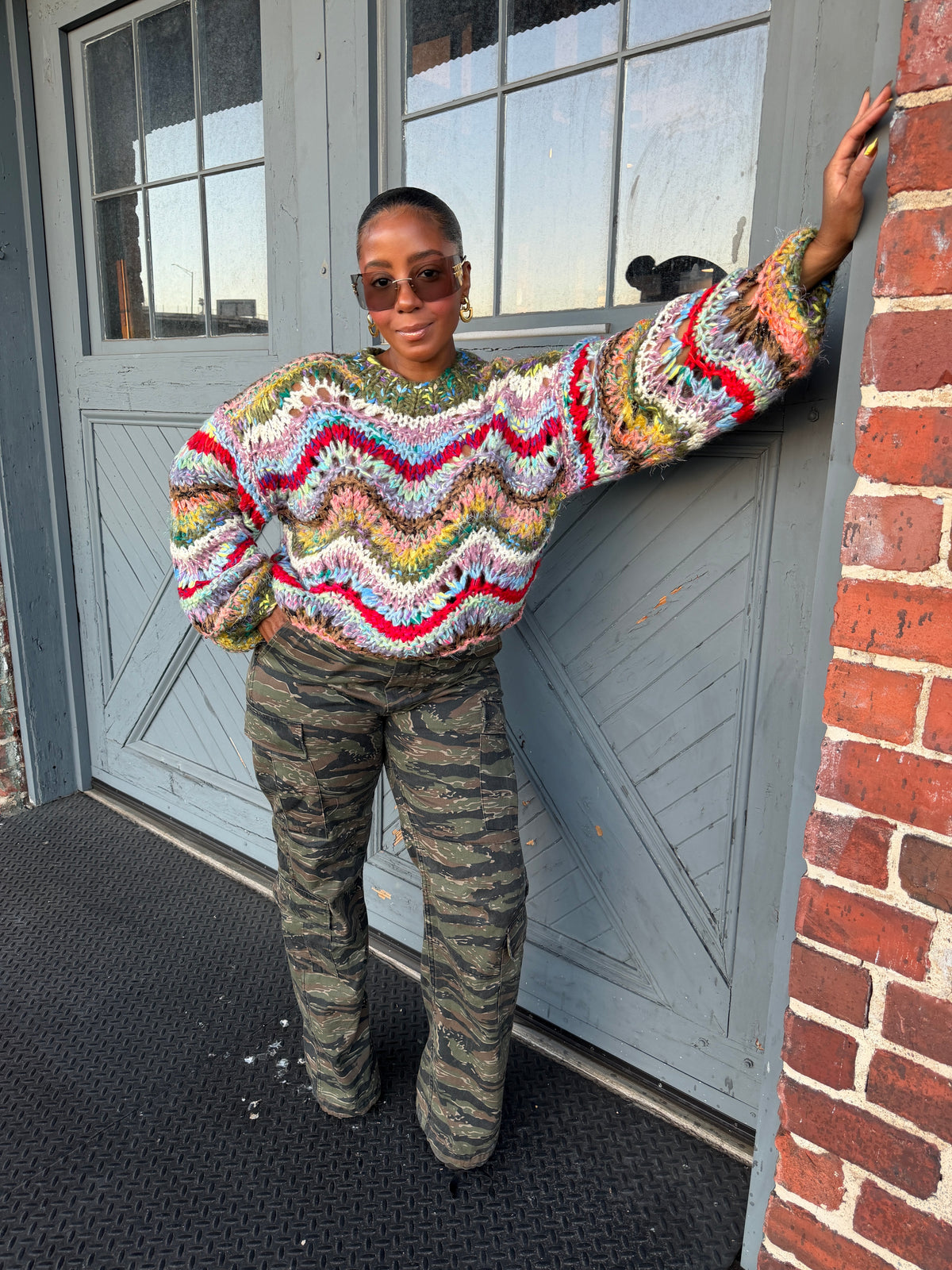 Kaleidoscope Couture Knit Sweater
