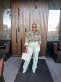 Mint Pantaboot Track Pants - The Vault by Sacha