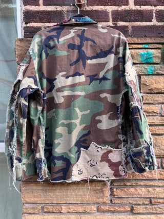 Custom Camo P Tulsa Patchwork Jacket - The Vault by Sacha