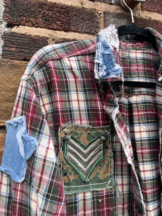 Custom Vintage Wash Plaid #2 Duster