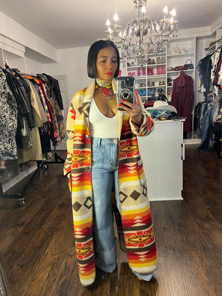 Desert Sunset Aztec Duster-Preorder until fabric sells out - The Vault by Sacha