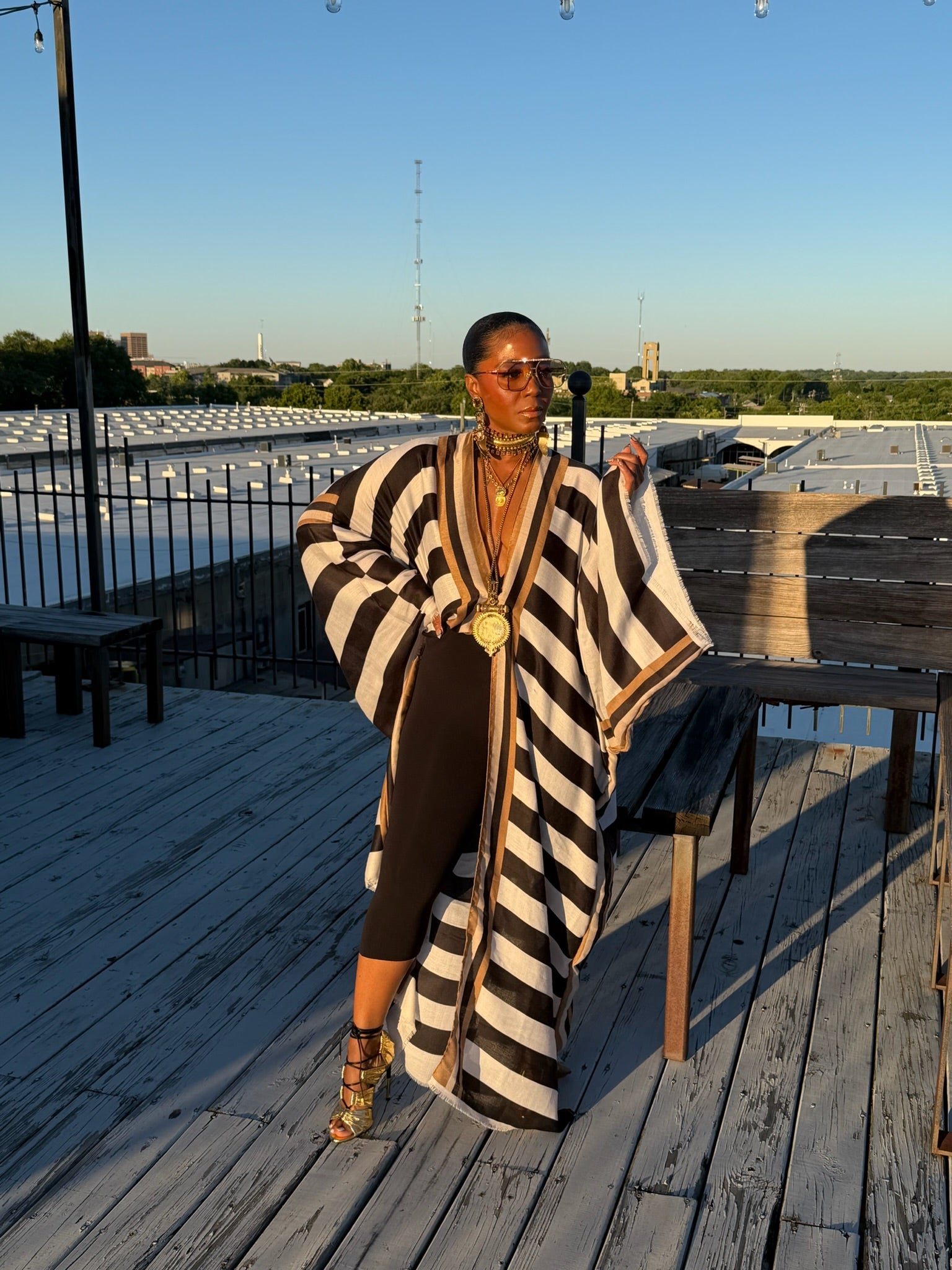 Monaco Stripe Kimono - The Vault by Sacha