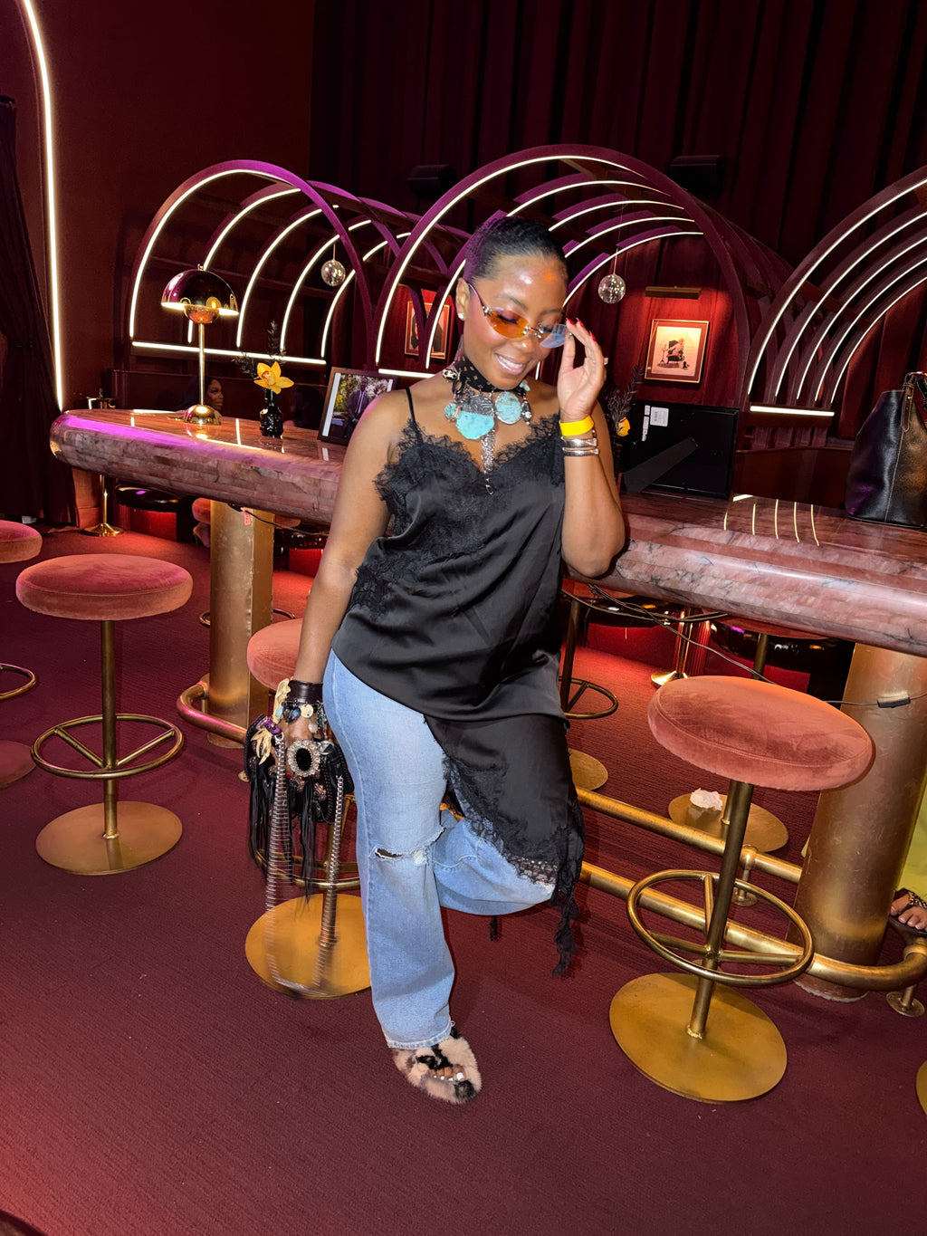 Harlem nights slip dress