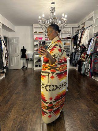 Desert Sunset Aztec Duster-Preorder until fabric sells out - The Vault by Sacha