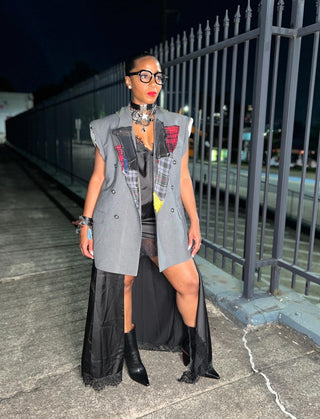 Chunky Clear Lens Black Frame