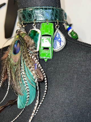 Peacock Race Handmade Choker