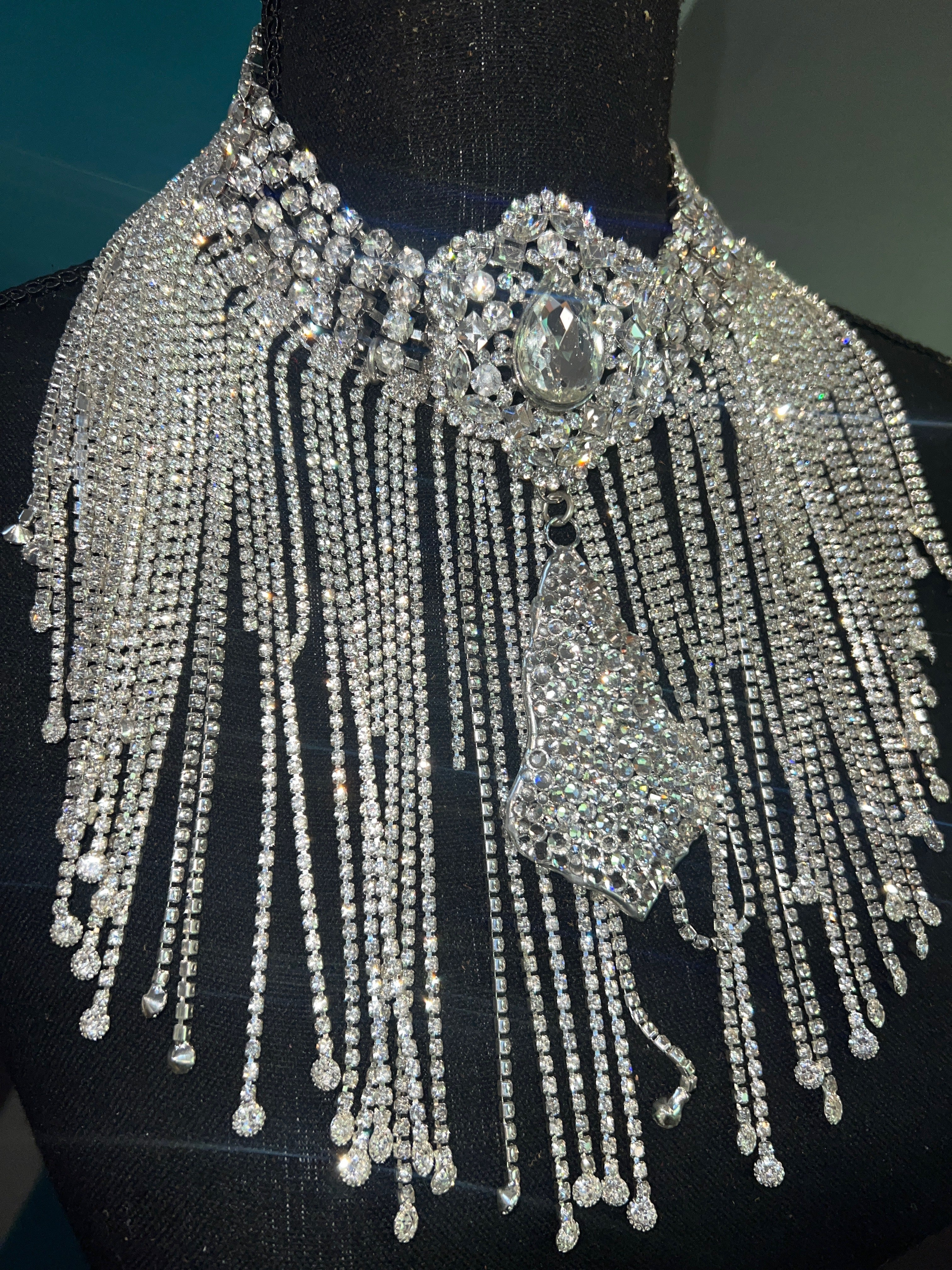 Diamonds Are Forever Fringe Necklace - The Vault by Sacha