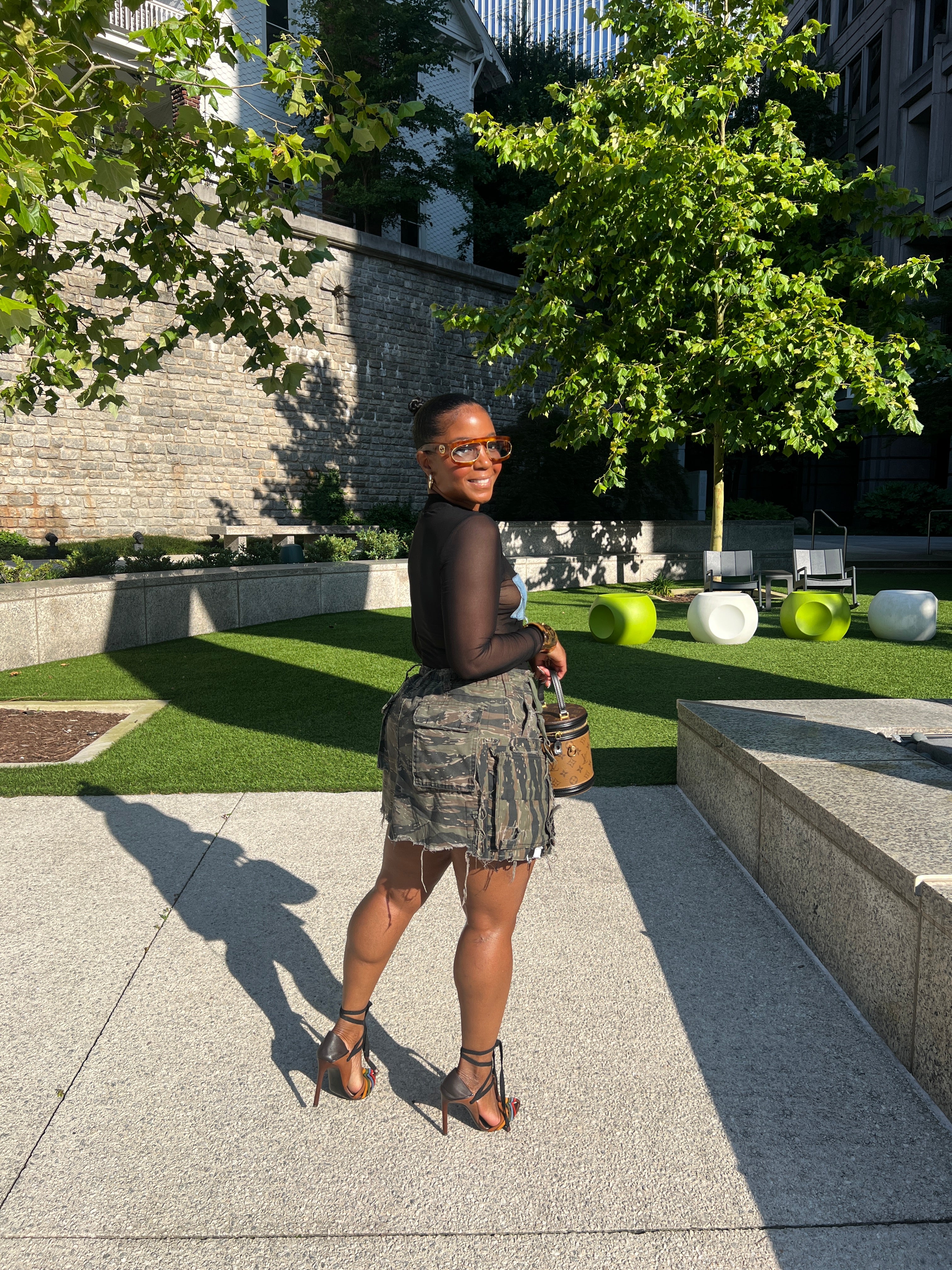 ✂️🪡Custom Camo Cargo Skirt - The Vault by Sacha