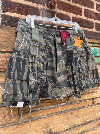 ✂️🪡Custom Camo Cargo Skirt