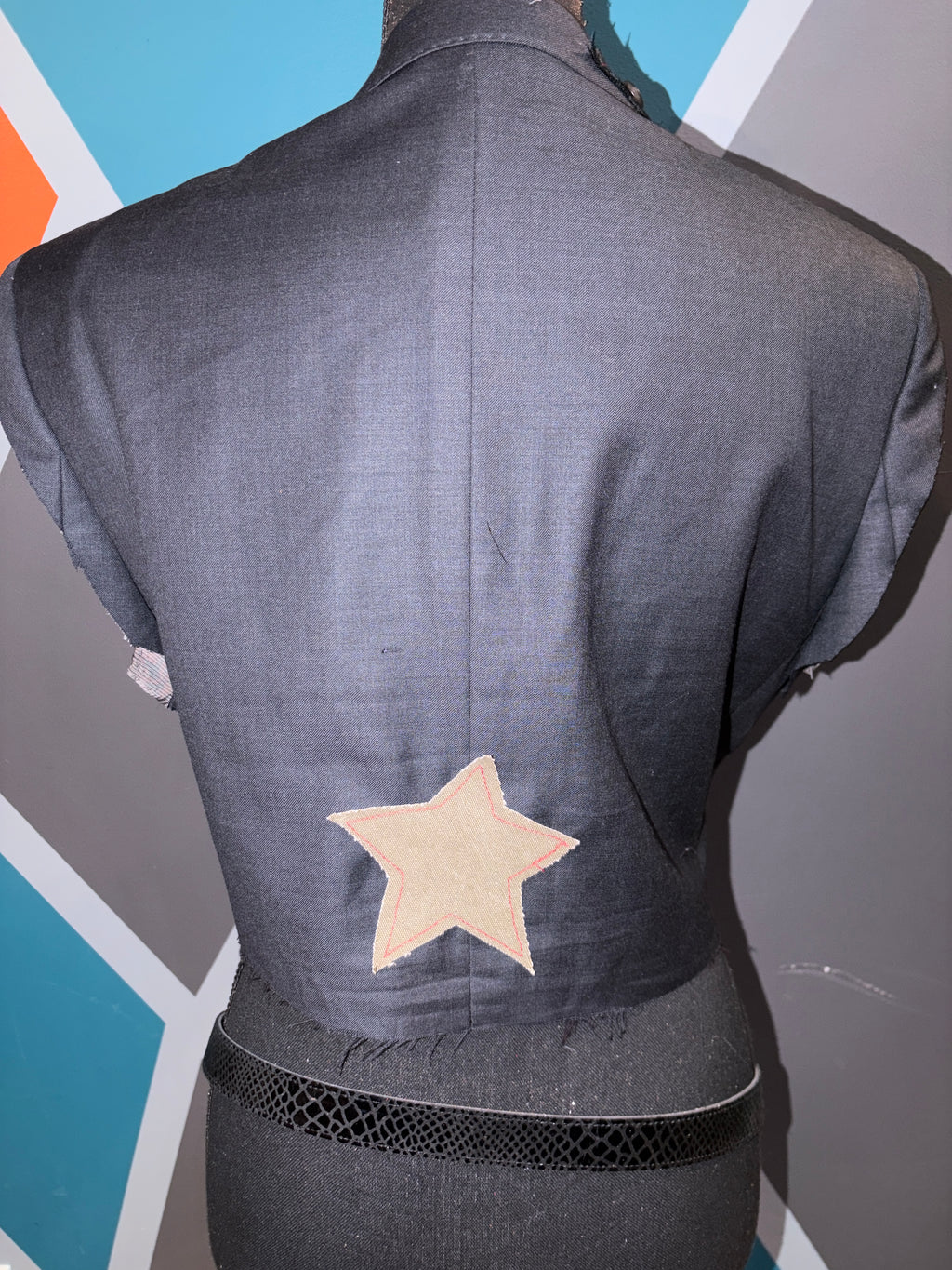 Pin striped Custom vest Sm/Med