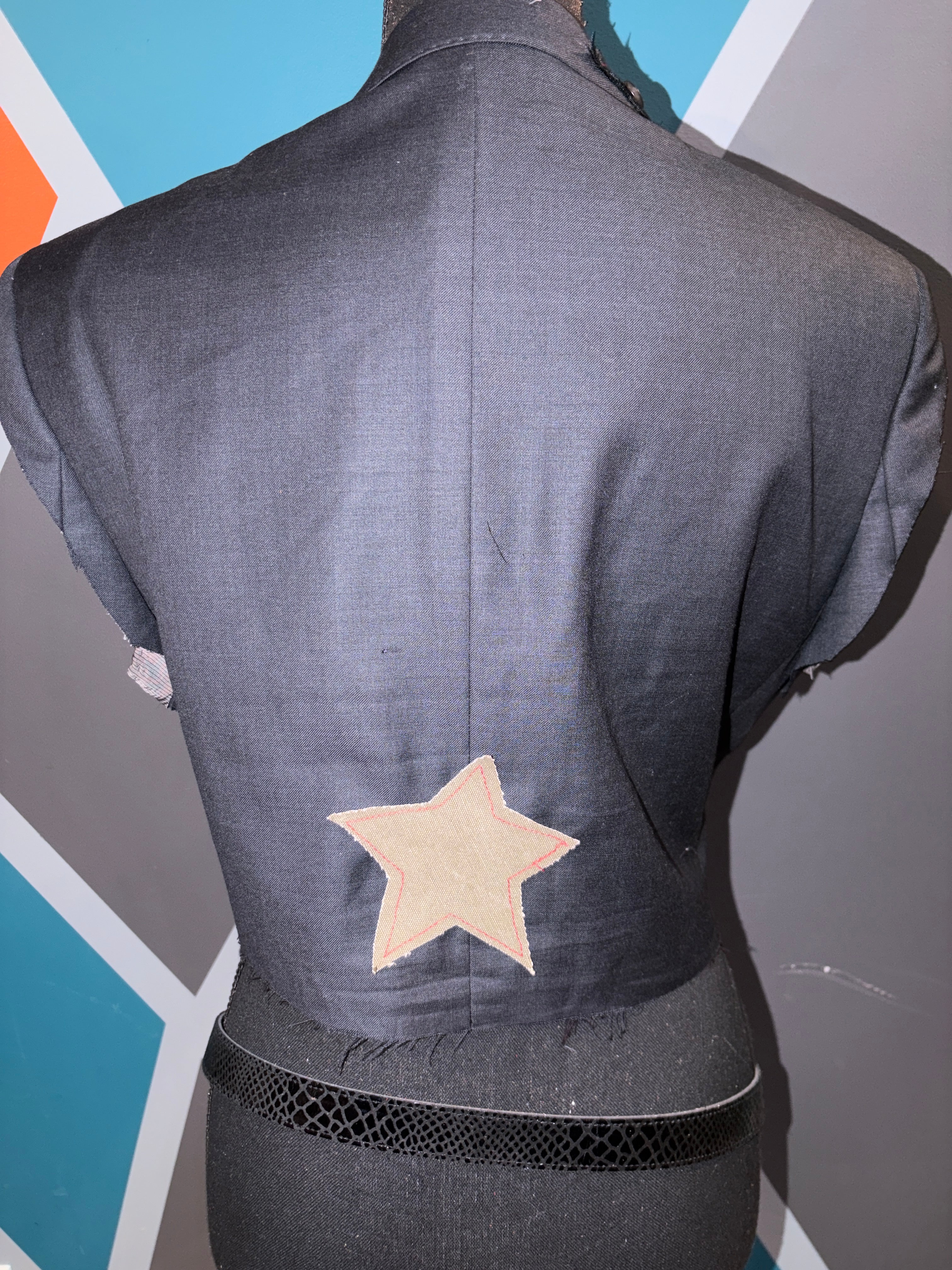 Pin striped Custom vest Sm/Med