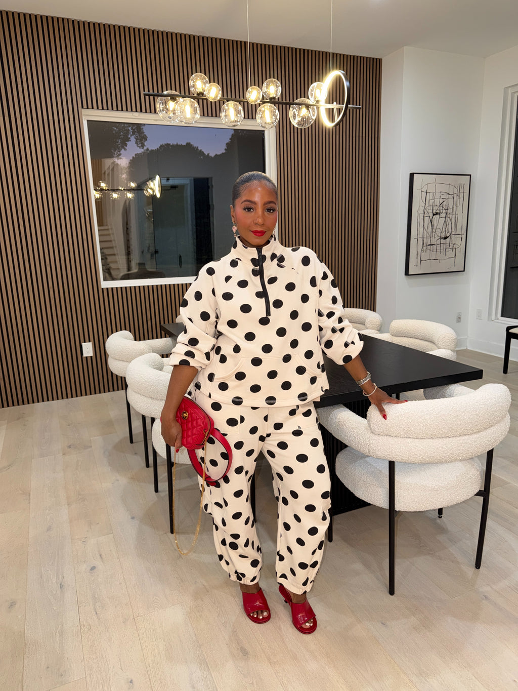 The Dotty About You Pullover & Jogger Set