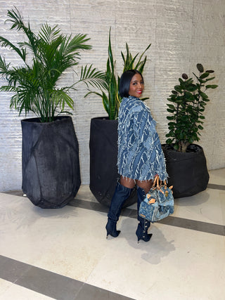 Distressed Denim Shirt - The Vault by Sacha