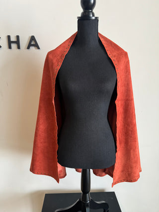 Rustic Suede Stud Poncho - The Vault by Sacha