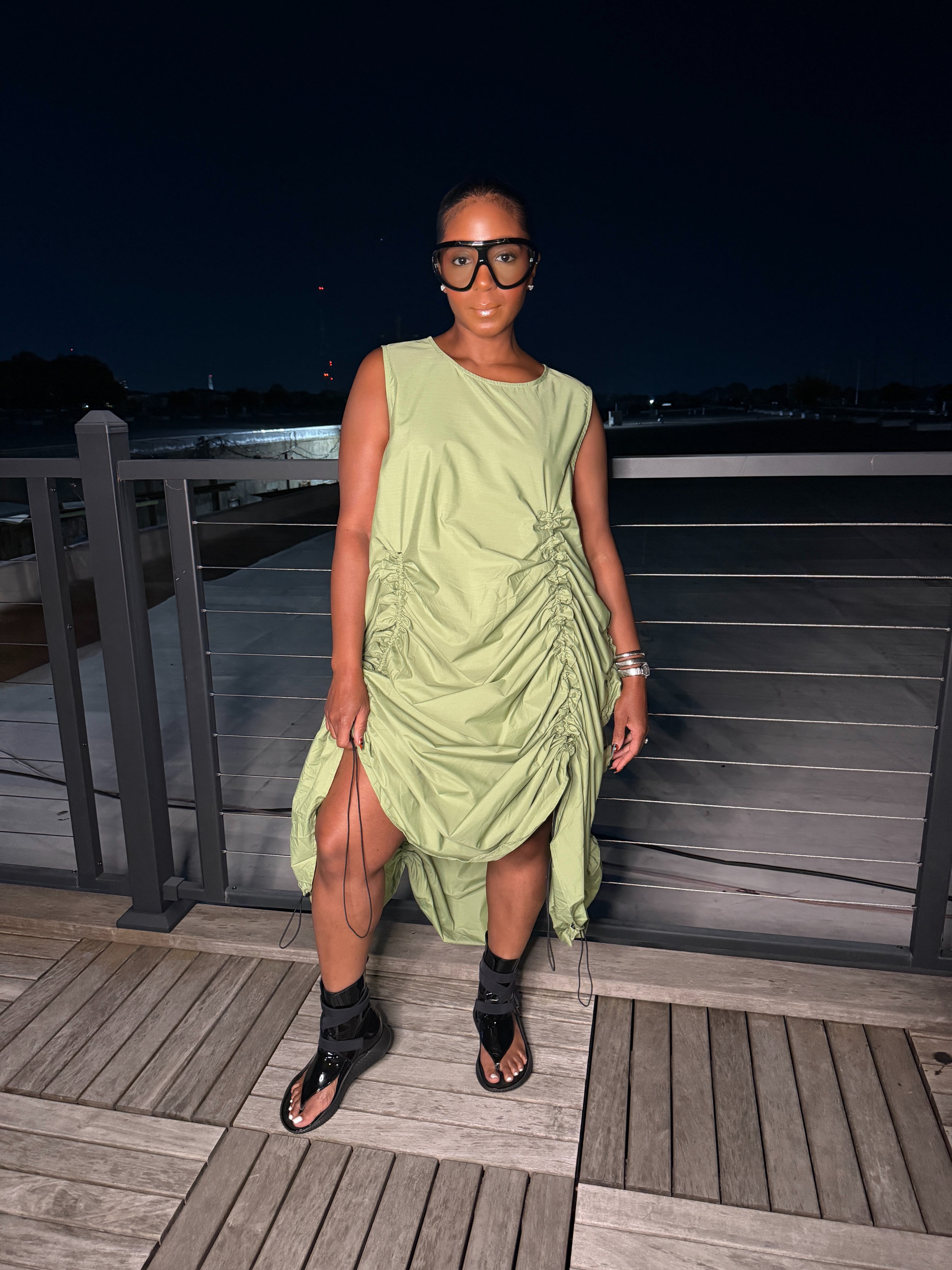 The Sage Siren Ruched Dress 6/20