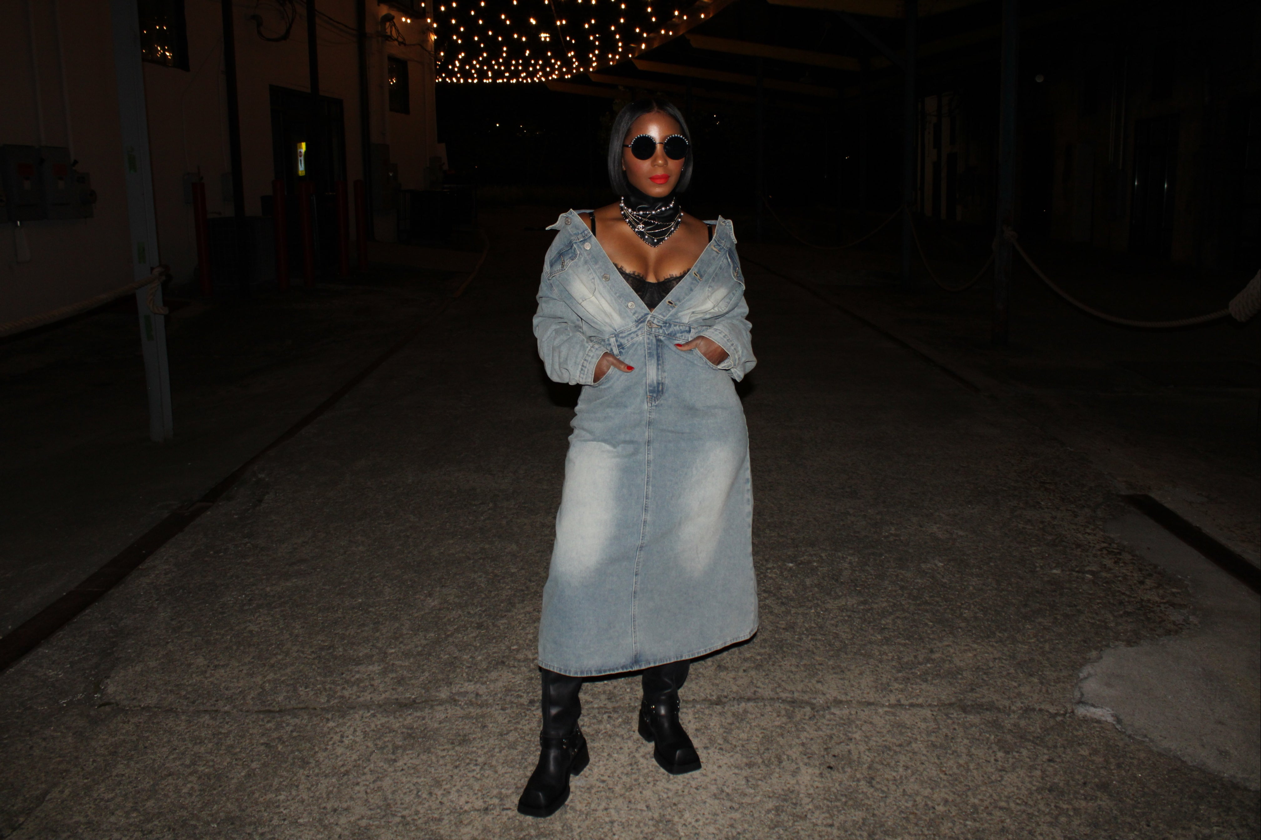 Denim Jumpsuit Dress but