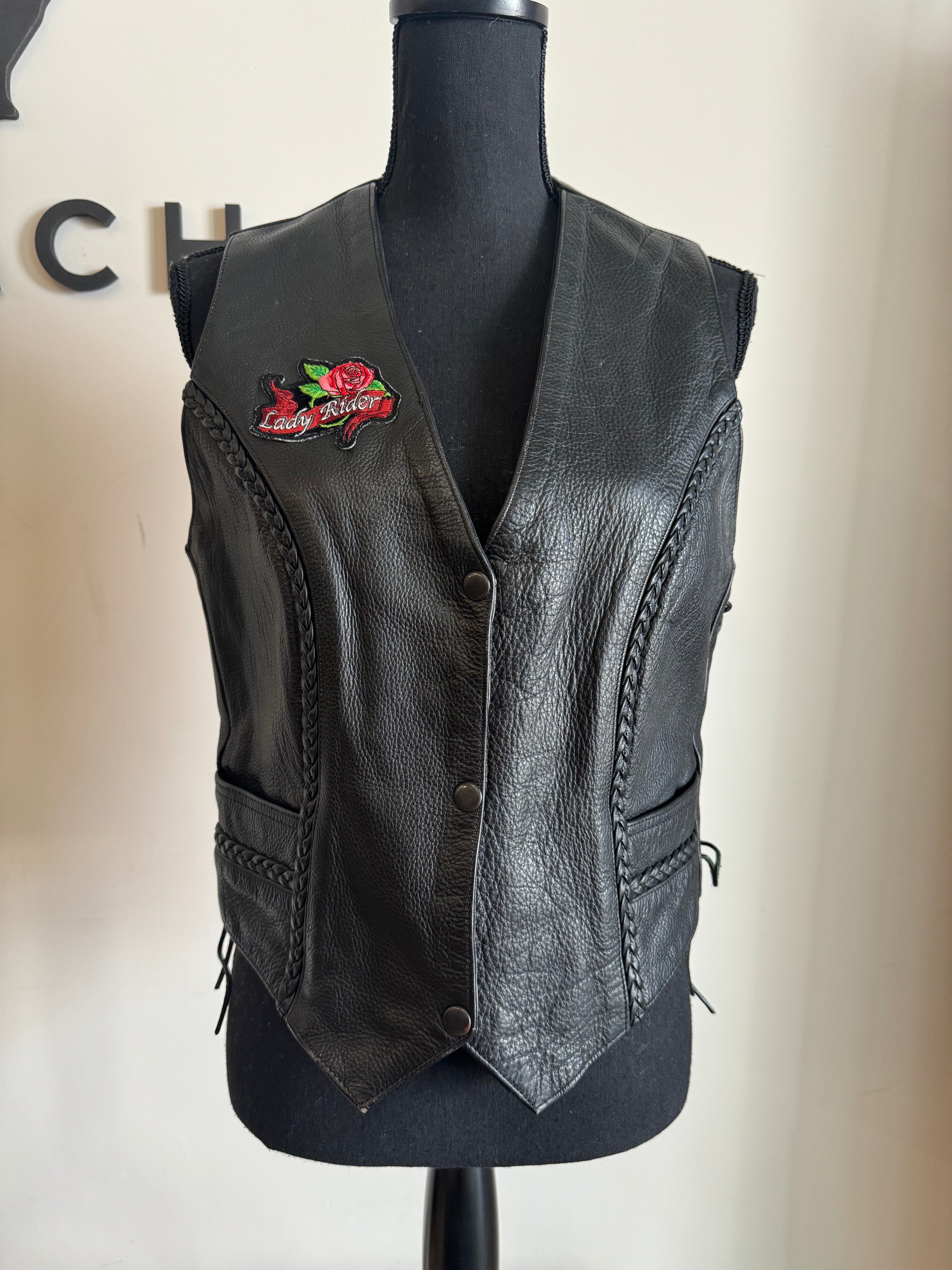 Lady Harley Leather Vest - The Vault by Sacha