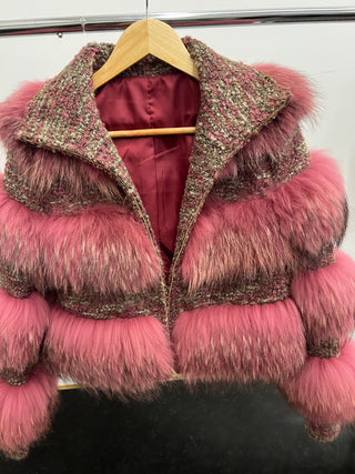 Genuine Fur & Tweed Coat - The Vault by Sacha