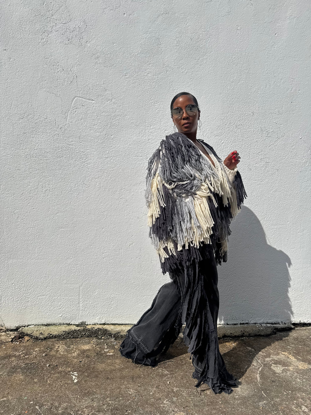 Shake it Baby Fringe Sweater Coat (GREY) ships 10/20