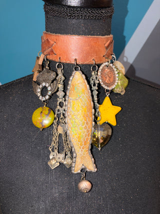 Fish Fringes Handmade Choker