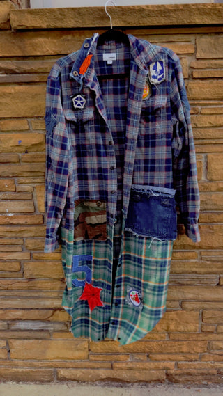 Custom Sonoma 3/5 Multi Plaid Duster