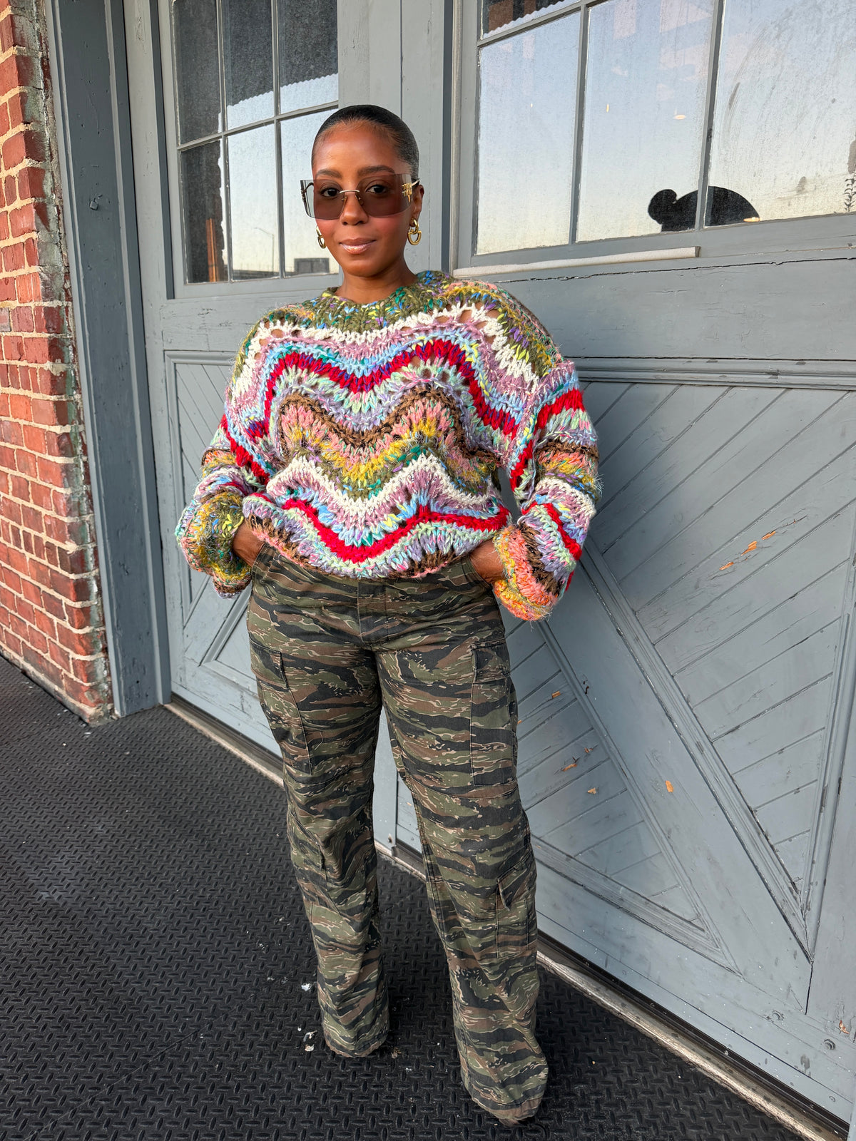Kaleidoscope Couture Knit Sweater