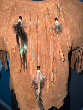 Fringe and feathers top - The Vault by Sacha