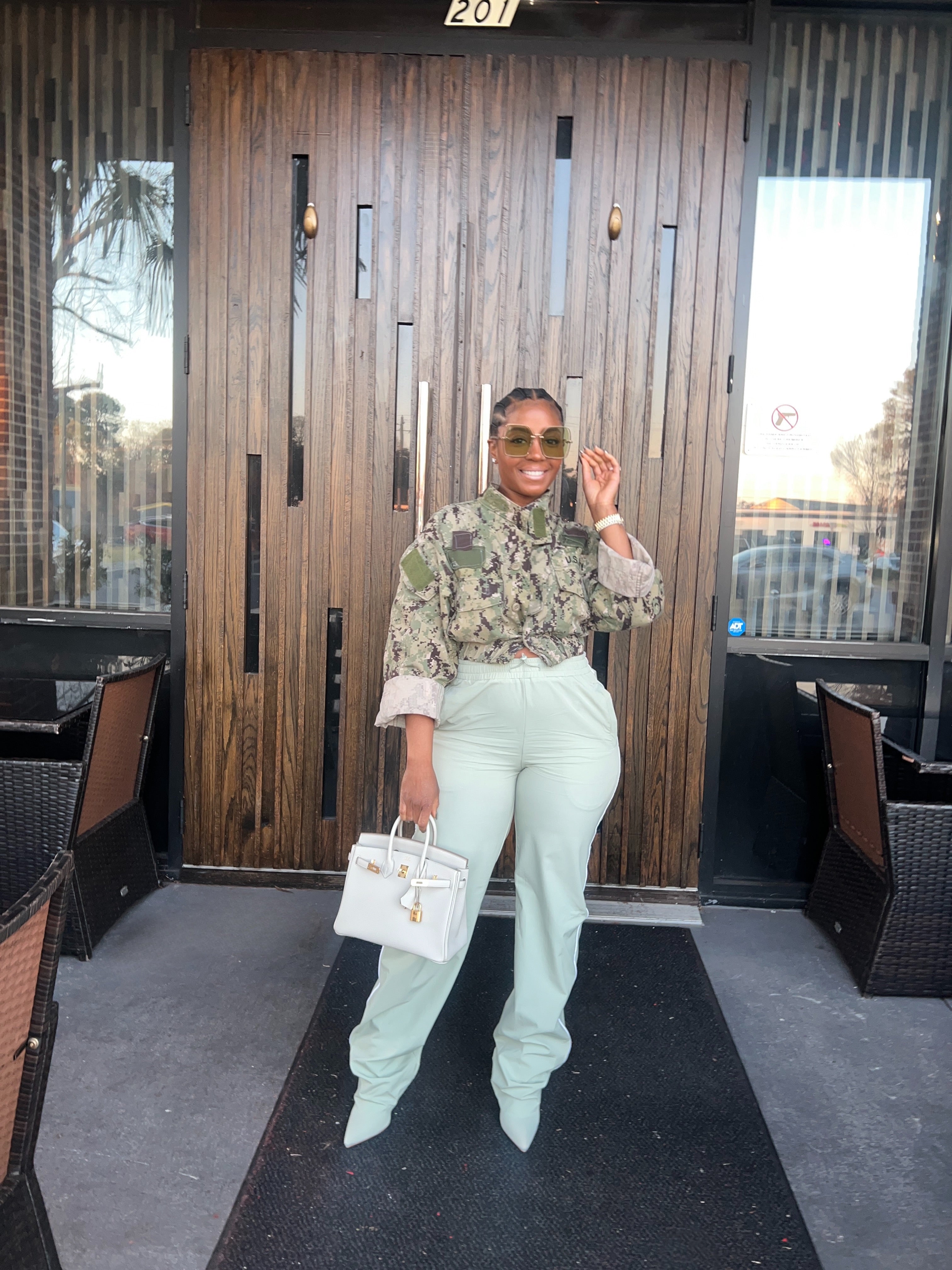 Mint Pantaboot Track Pants - The Vault by Sacha