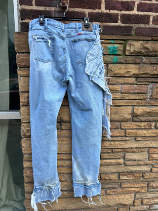 Custom Frayed Chaps Denim - The Vault by Sacha