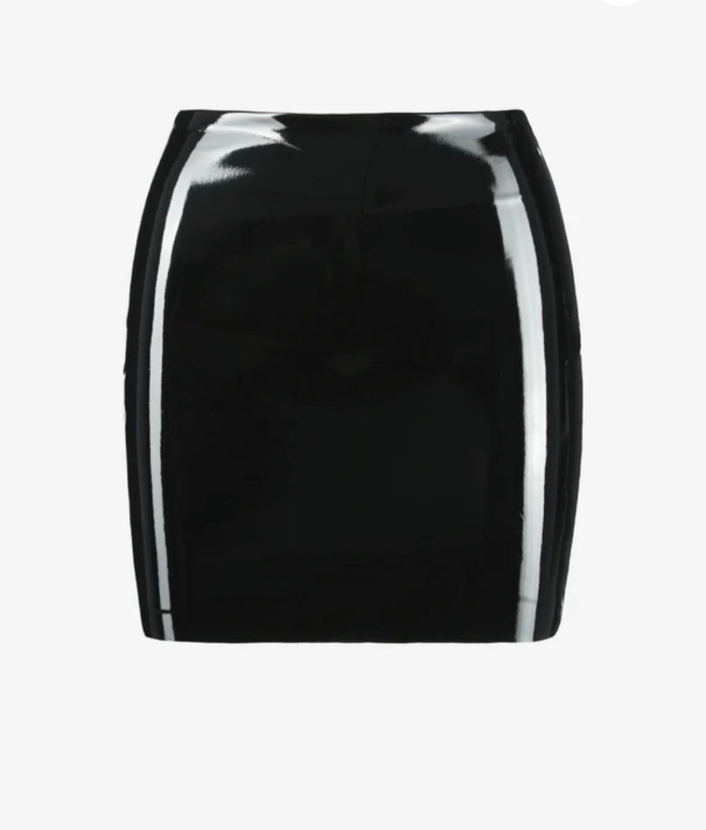 Premium Patent leather mini skirt