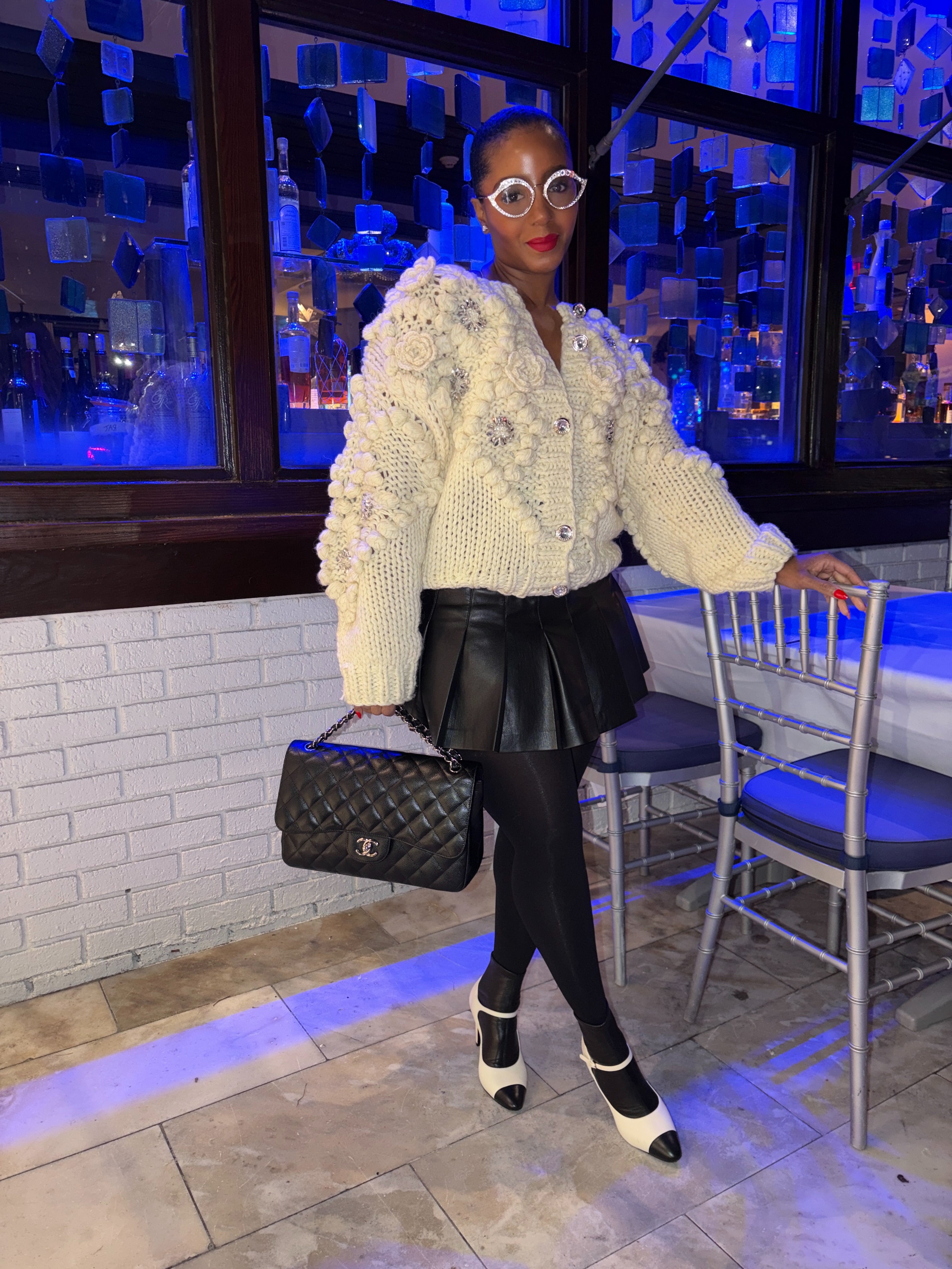 Crystal Chrochet flowers Cardigan✨ - The Vault by Sacha