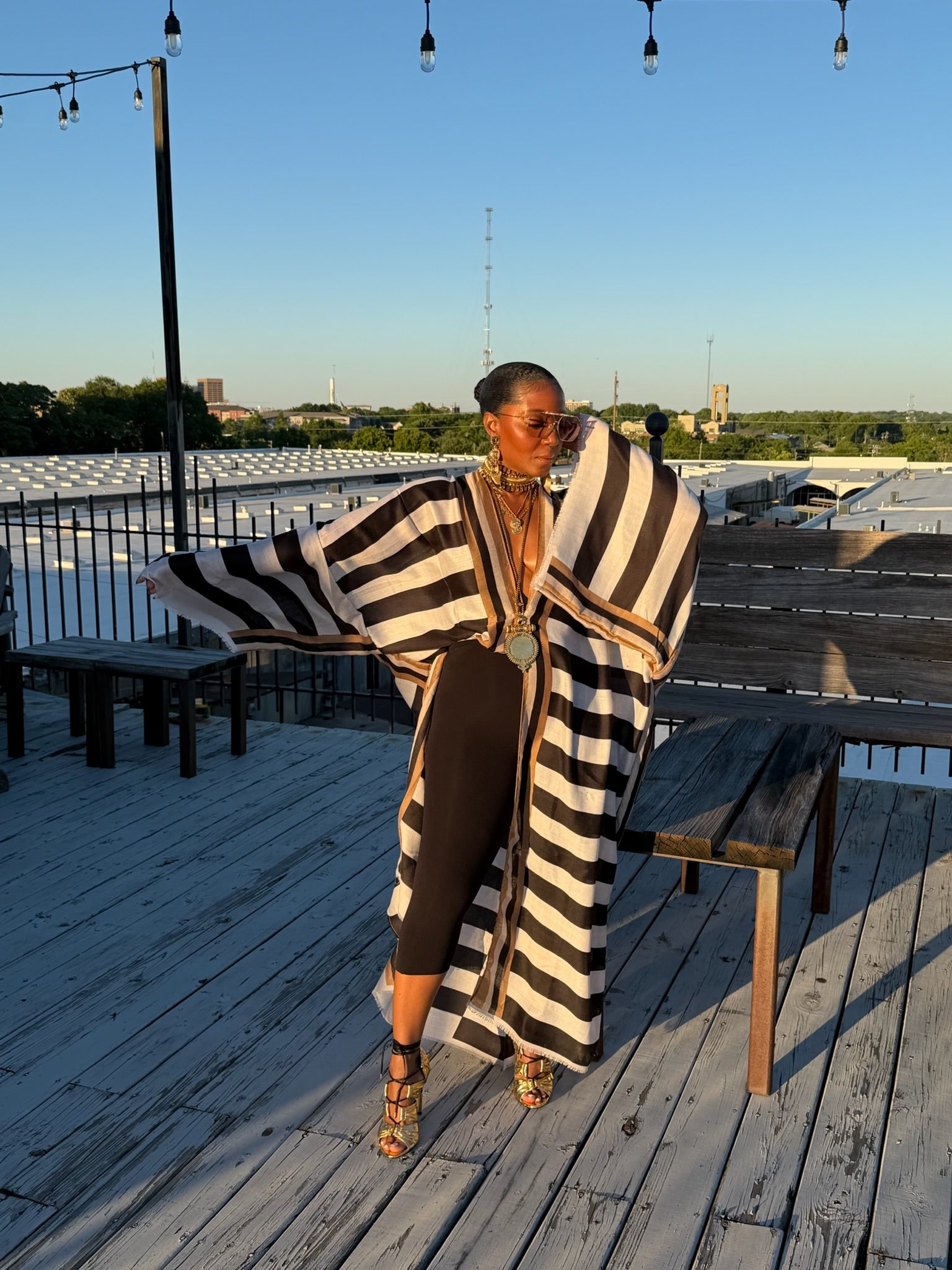 Monaco Stripe Kimono - The Vault by Sacha