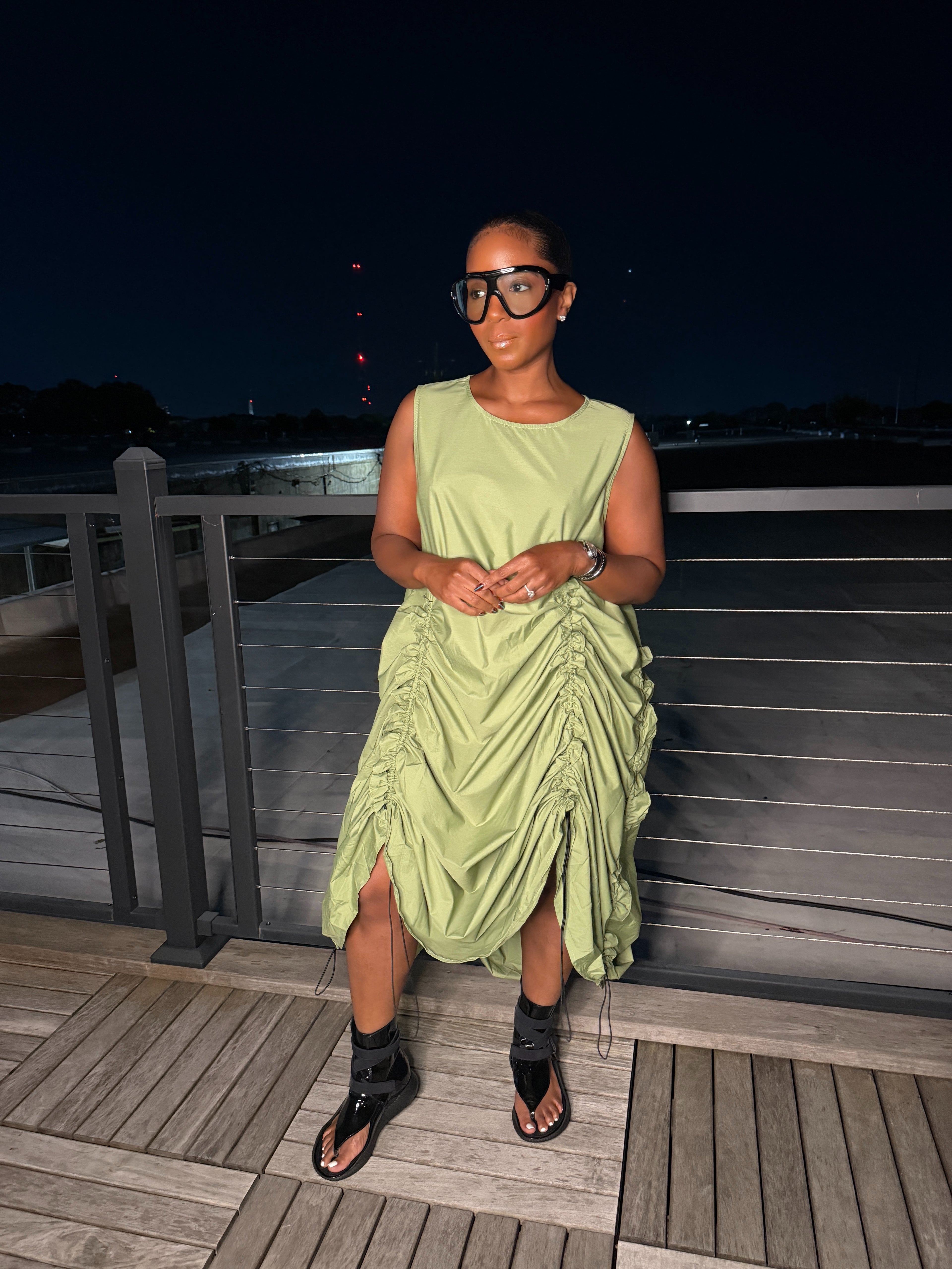 The Sage Siren Ruched Dress 6/20