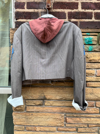 Custom Pastel Plaid Crop Blazer - The Vault by Sacha