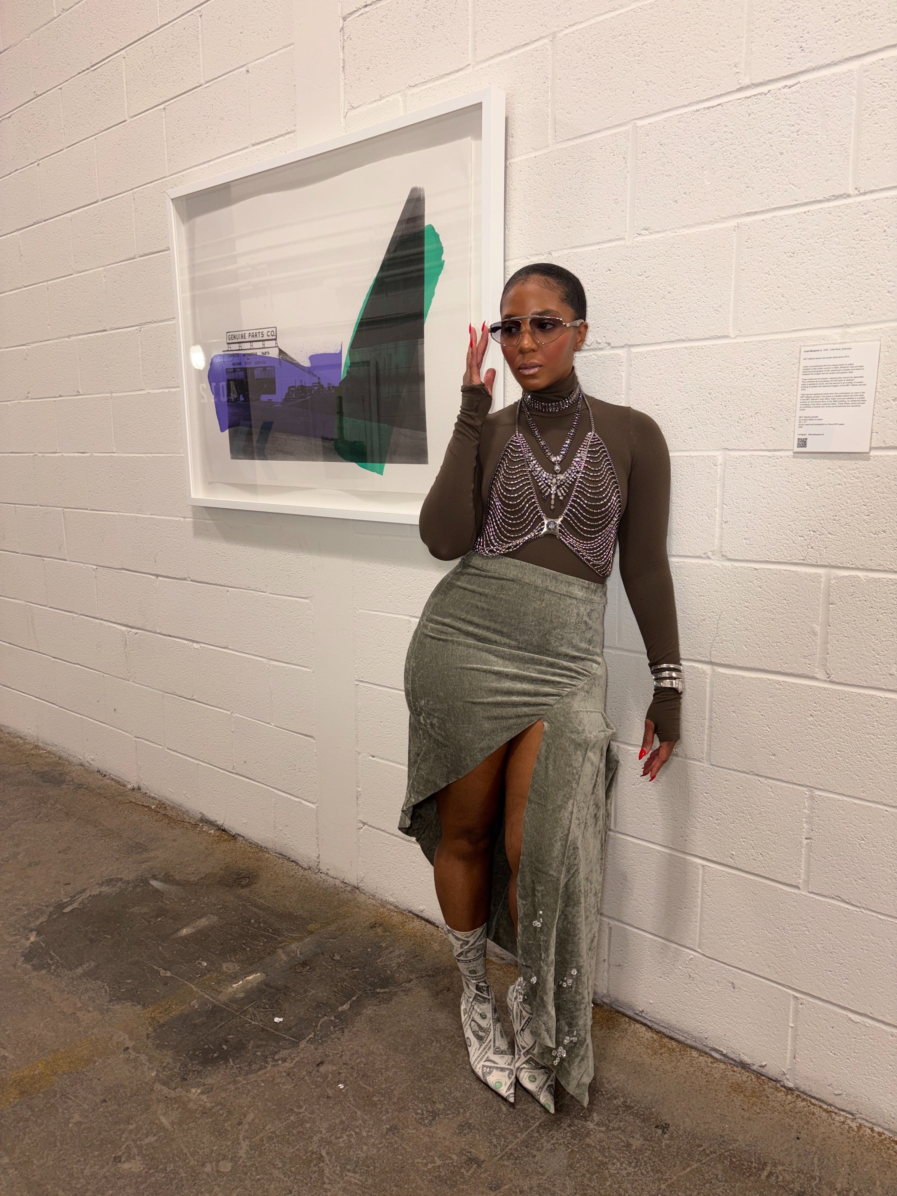 Velvet Crystal asymmetrical skirt - The Vault by Sacha