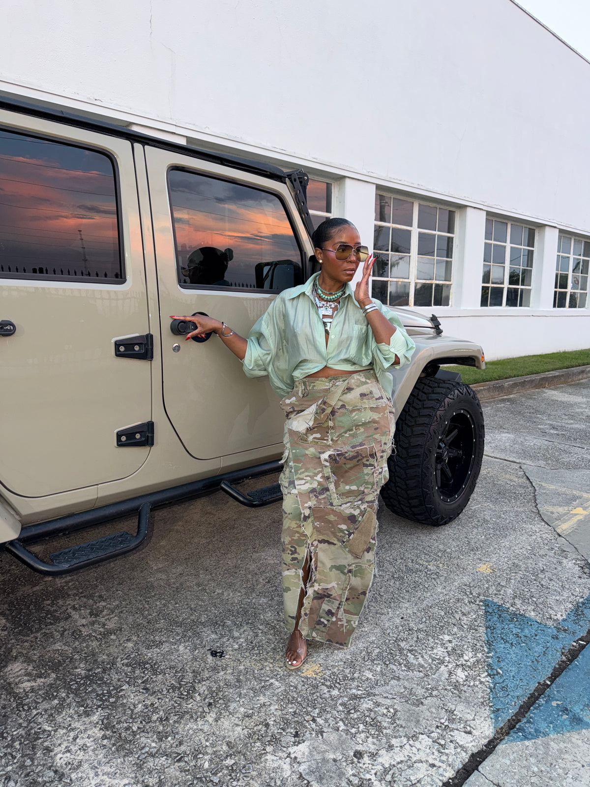 OCP Camo Maxi Skirt