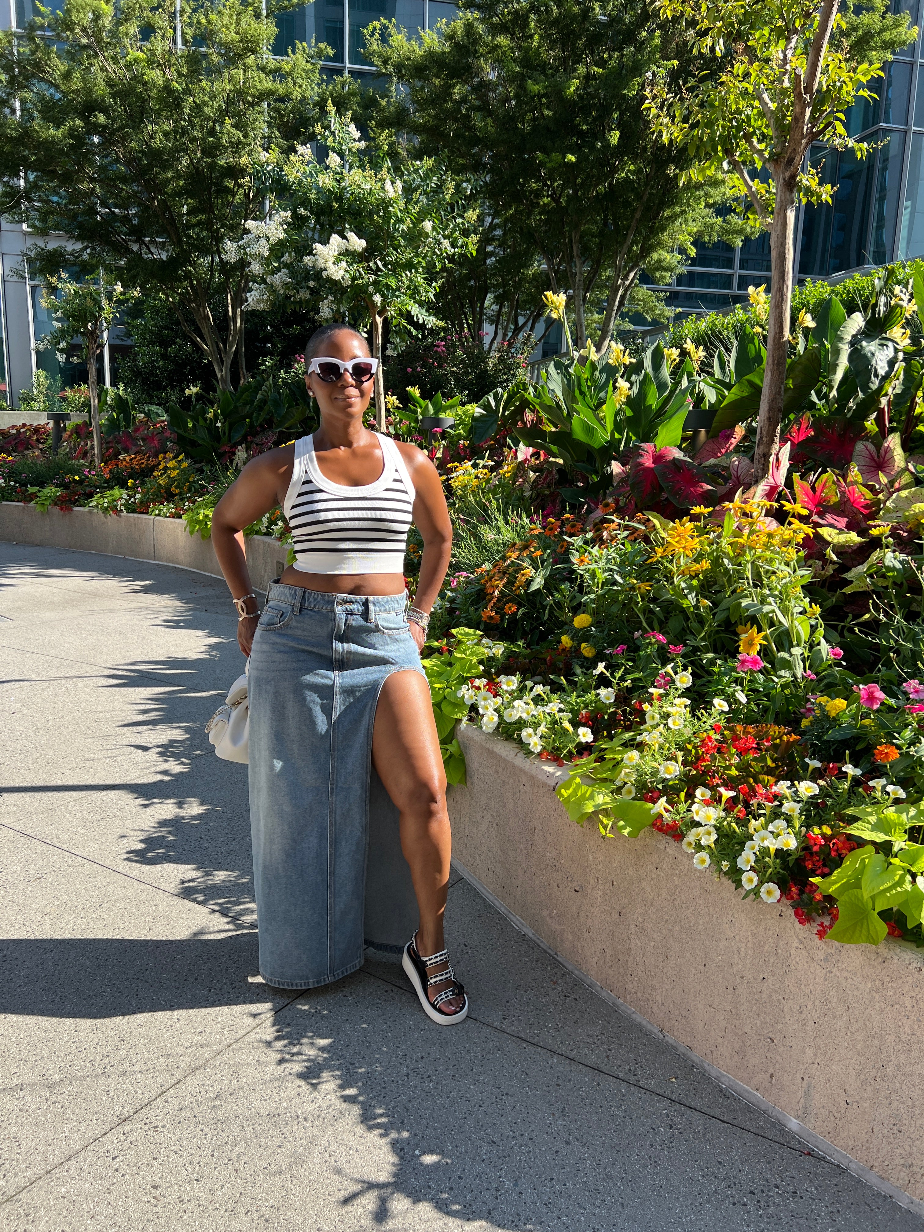 Ribbed Crop Stripe Tank - The Vault by Sacha