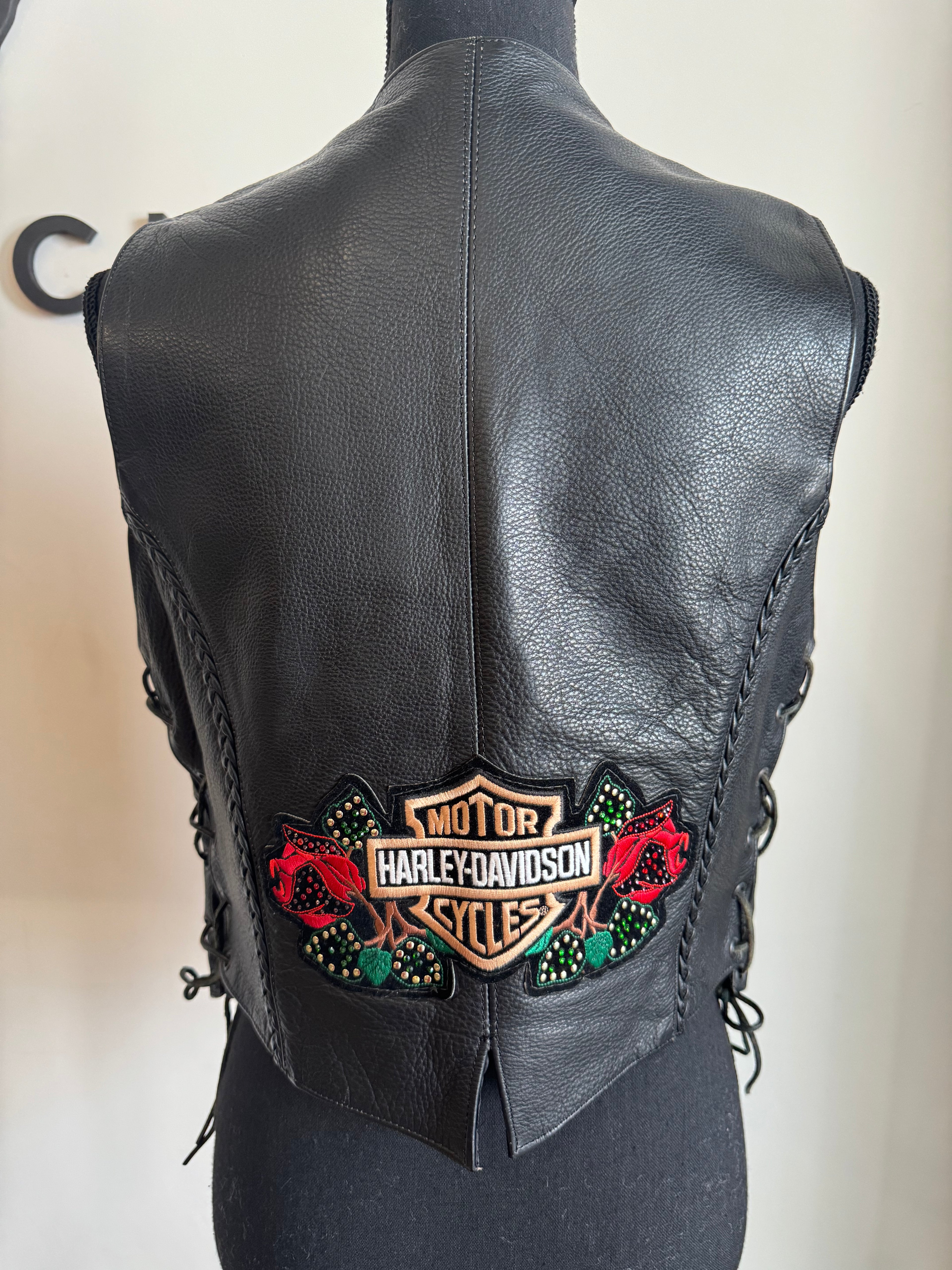 Lady Harley Leather Vest - The Vault by Sacha