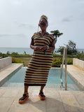 Earth and Sea knit polo dress
