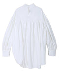 Runched Shirt/Dress White - The Vault by Sacha